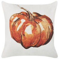 OKRASNA BLAZINA bež 45/45 cm Curbita - bež, tekstil (45/45cm) - Beliani
