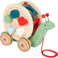 NACHZIEH-STECKTIER SCHNECKE - Naturfarben, Holz (11/18/25cm) - small foot