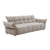 3-SITZER-SCHLAFSOFA Clic-Clac – Chenille-Stoff – Beige – HAKEMO - Beige, Textil (250/85/90cm) - Vente-Unique