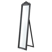 STANDSPIEGEL Arezzo - Dunkelgrau, Glas/Holz (28.5/160/140cm) - [en.casa]