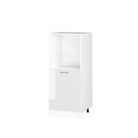 KUHINJSKA OMARICA R-Line Bela visok sijaj - bela/visoki sijaj, leseni material (60/143/57cm) - Vicco