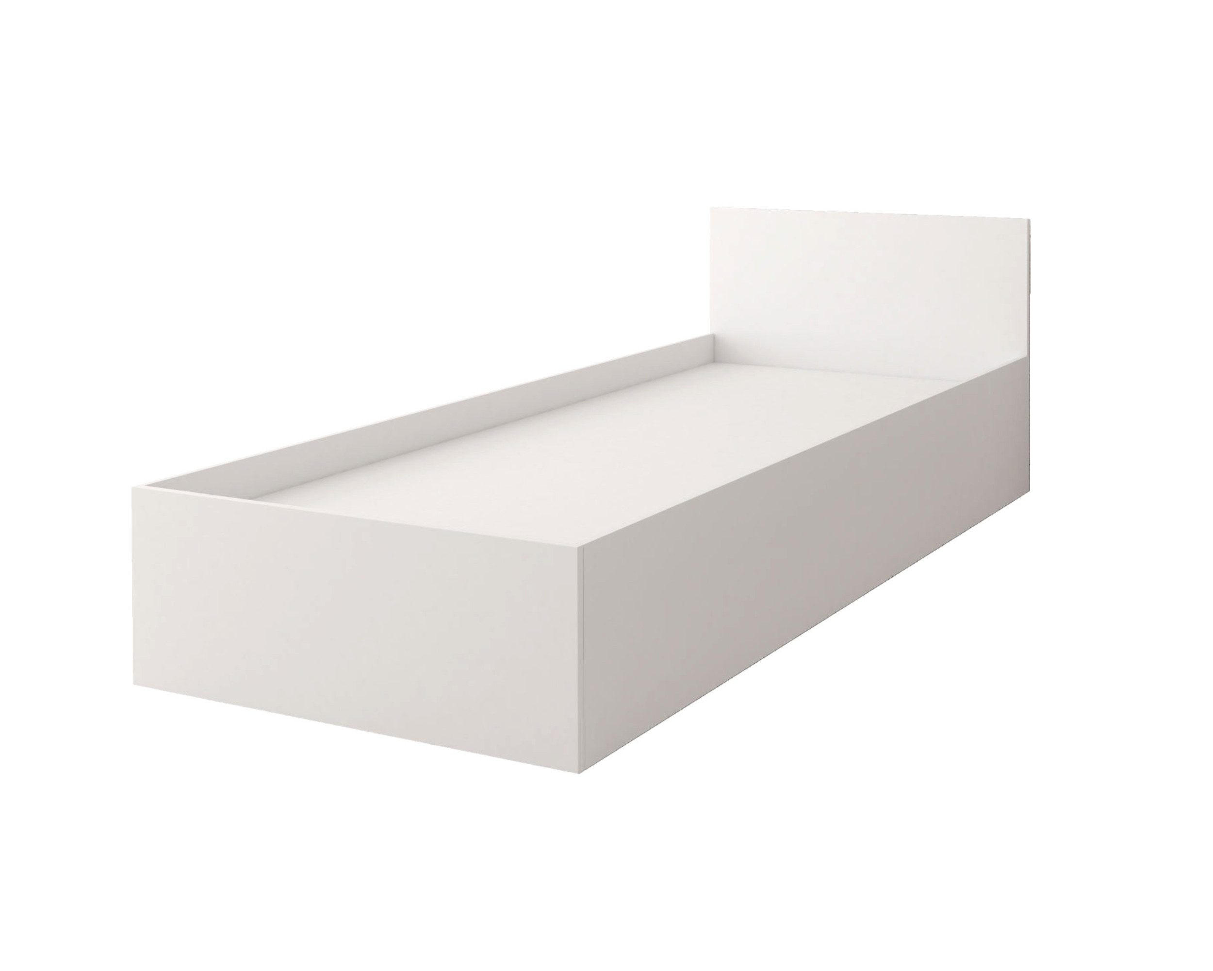 JUGENDBETT OLMO 46 90/200 Weiß - Weiß, Holzwerkstoff (90/200cm) - Deine Möbel 24