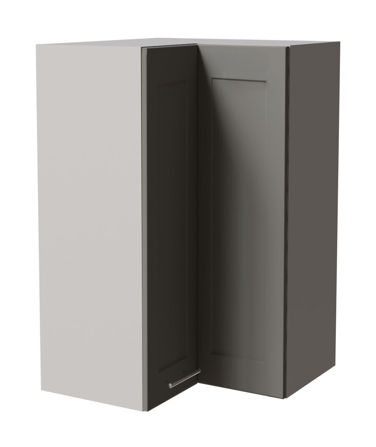Feldmann-Wohnen Eckhängeschrank Grau, Grau 60x96x60 cm