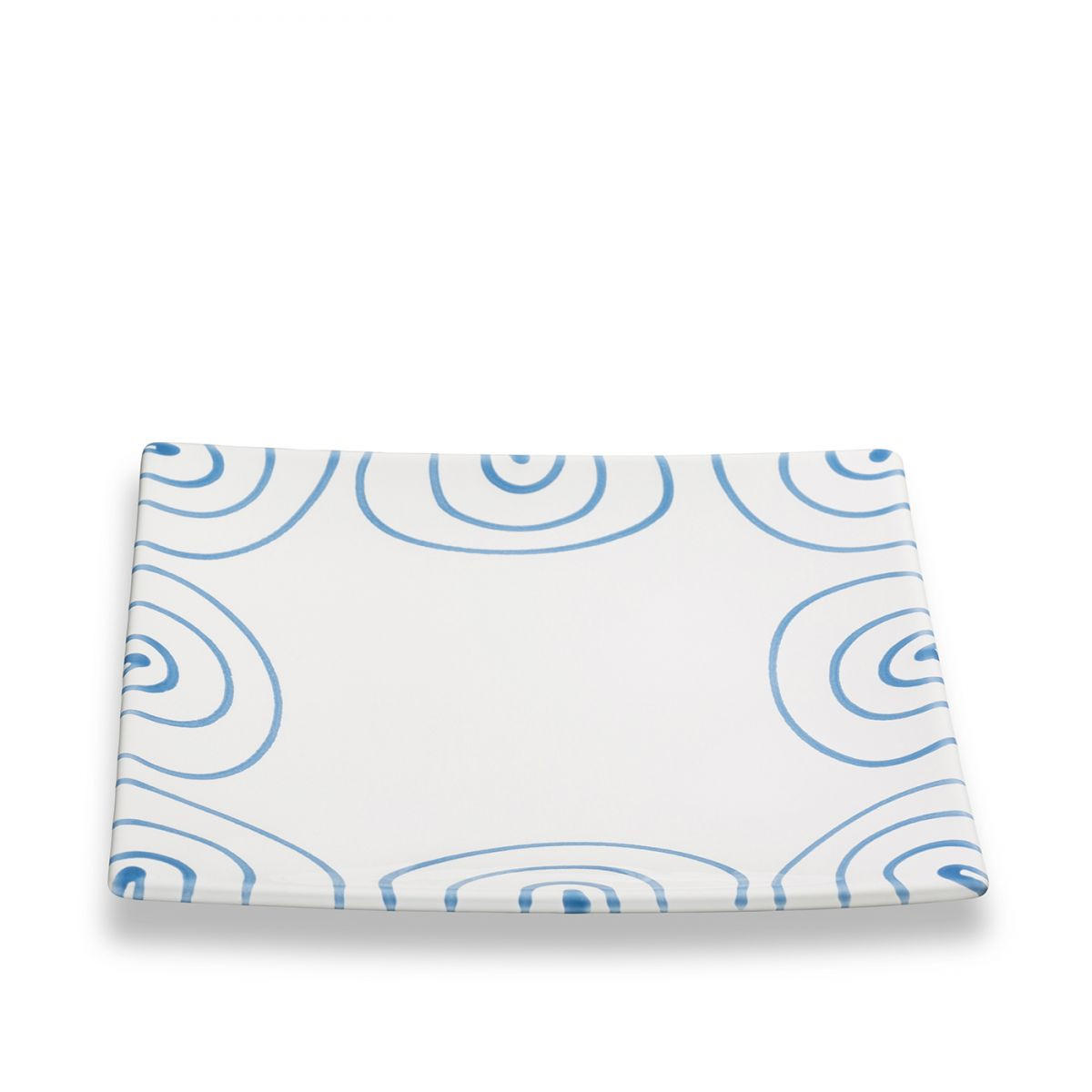 DESSERTTELLER Keramik Blaugeflammt 20 cm Trend - Blau, Keramik (20cm) - Gmundner Keramik
