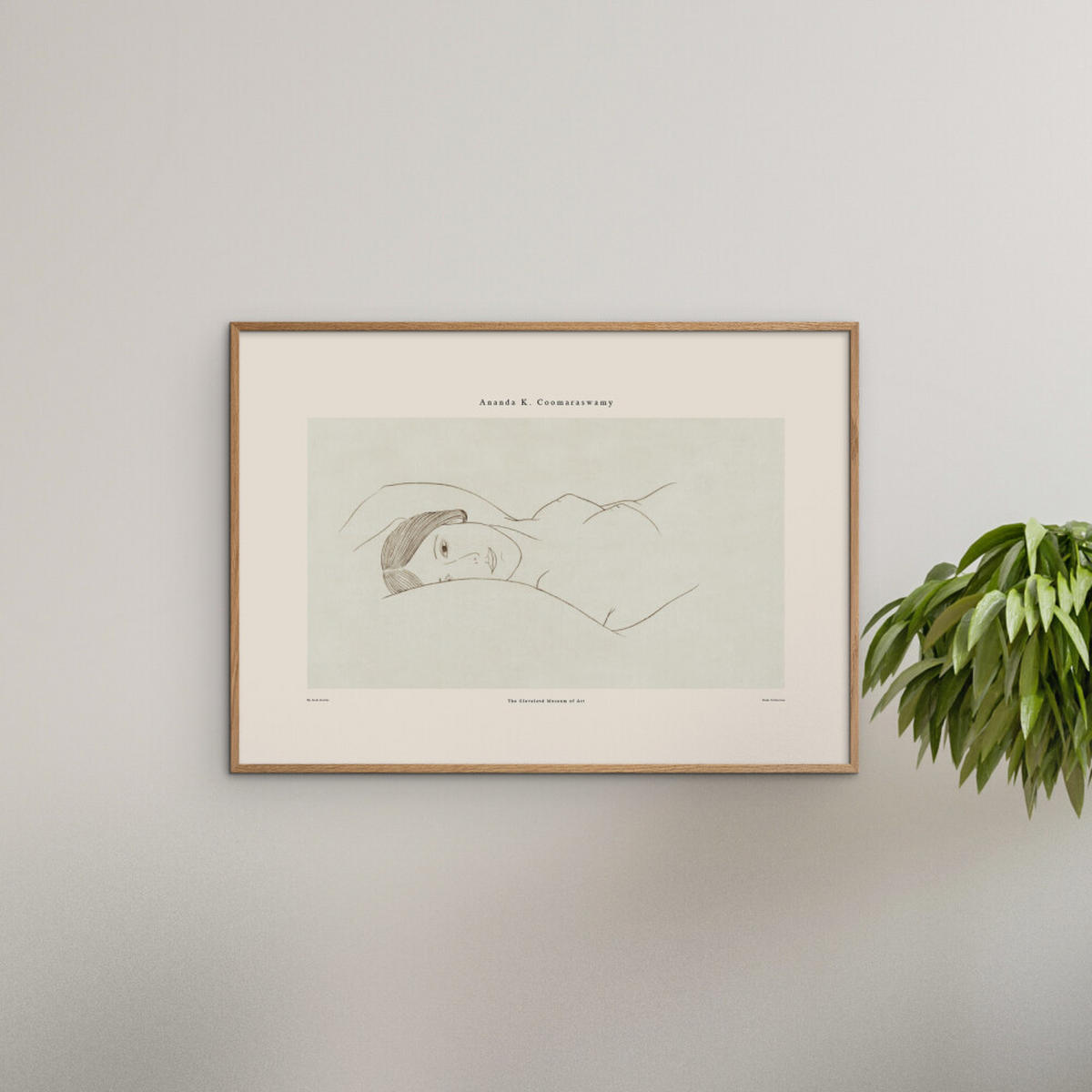 POSTER mit Rahmen Arch Atelier - Ananda 02 - Eichefarben/Naturfarben, Holz/Papier (30/40cm) - Poster&Frame