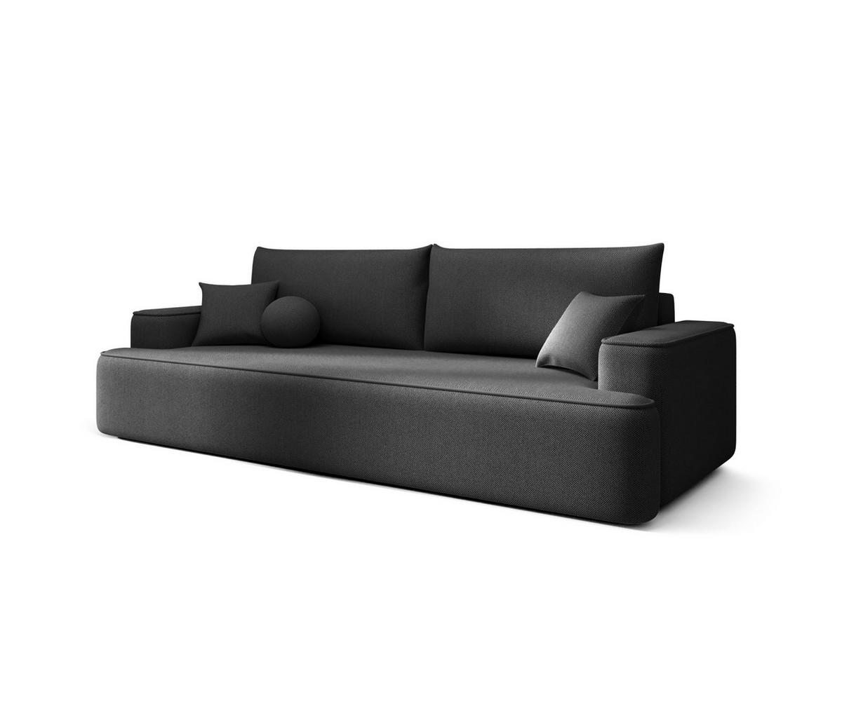 SOFA mit Schlaffunktion FIGO Curio 97 - Dunkelgrau, Textil (250/75/150cm) - Bedante