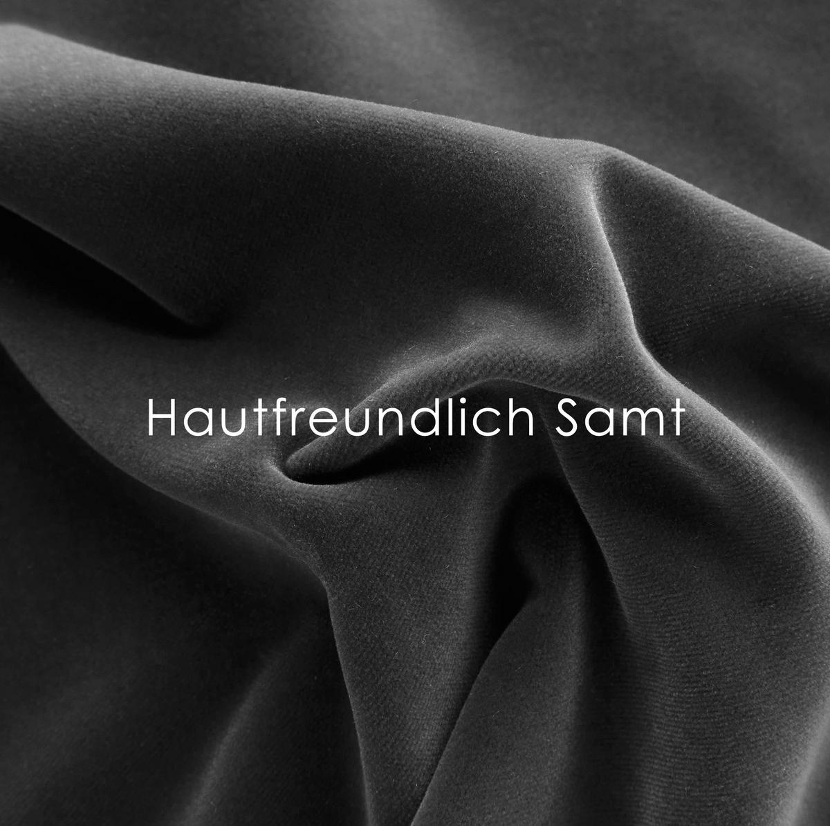 POLSTERBETT 140/200 cm Grau aus Samt mit Bettkasten - Grau, Textil (140/200cm) - OKMYHOME