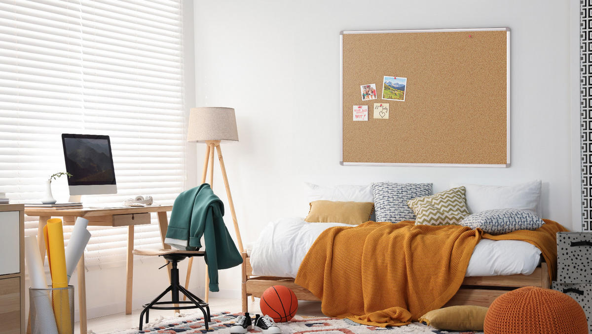 PINNWAND mit Alurahmen 100x80cm - Braun, Holz (100/80/1.6cm) - ALLboards