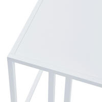 BEISTELLTISCH Kumlinge - Weiß, Metall (45/45/47cm) - [en.casa]