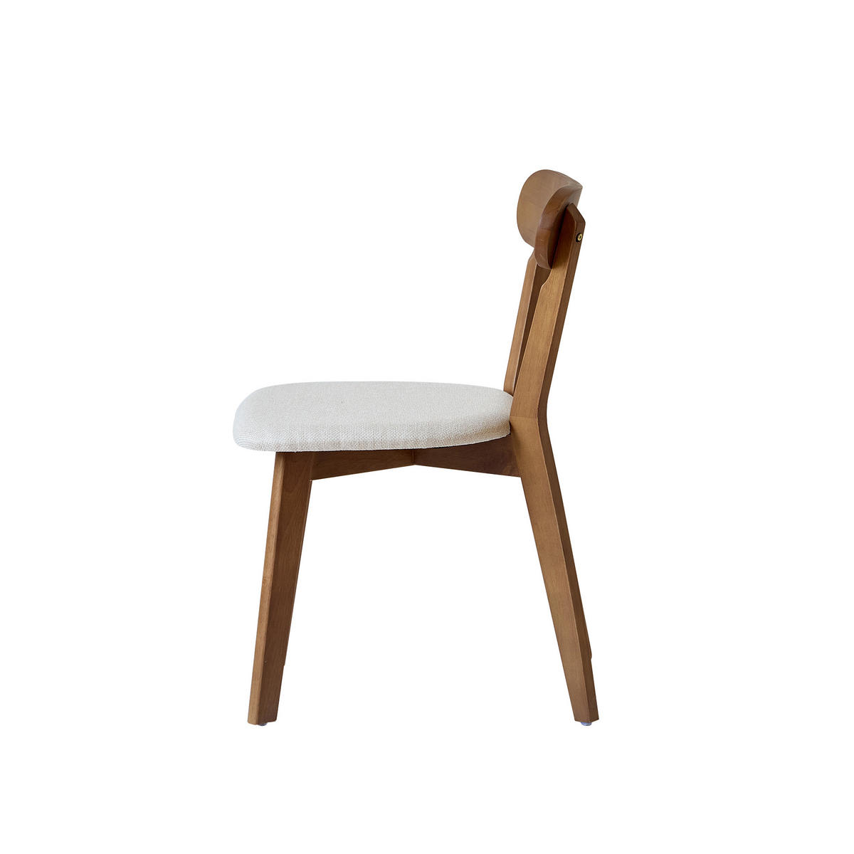 STUHL 2er-Set dunklem Holz Beige - Braun, Holz (41/79/56cm) - Nordlys