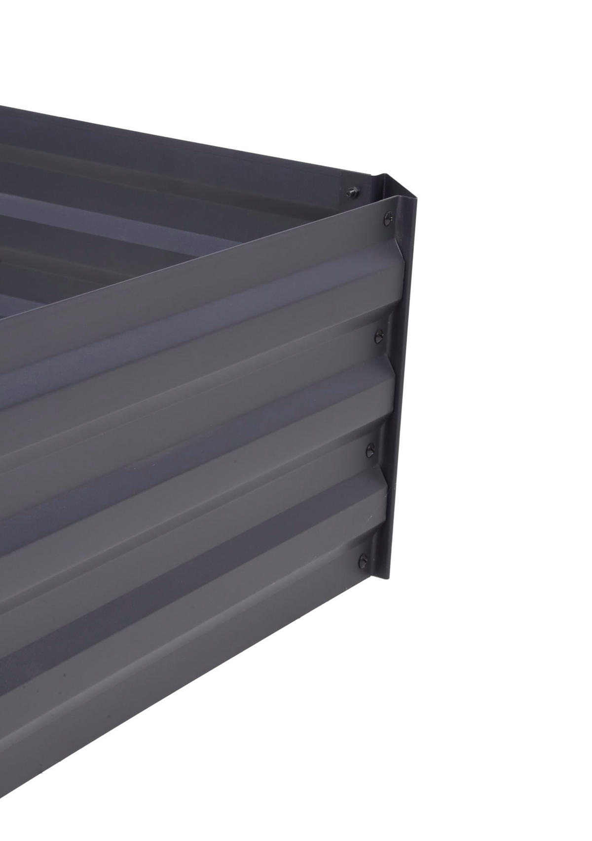 HOCHBEET Pisa Anthrazit Stahl Beetumrandung Metall-Hochbeet - Anthrazit, Metall (91/30/120.5cm) - DELUKE