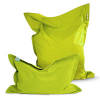 SITZSACK XXL 2er Set "Square" + "BeBi" - Hellgrün, Textil (140/25/180cm) - Green Bean
