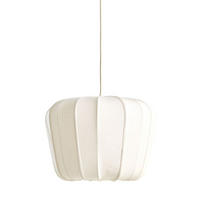 PENDELLEUCHTE ZUBEDO Weiß 60/60/45 cm - Weiß, Textil (60/60/45cm) - Light & Living
