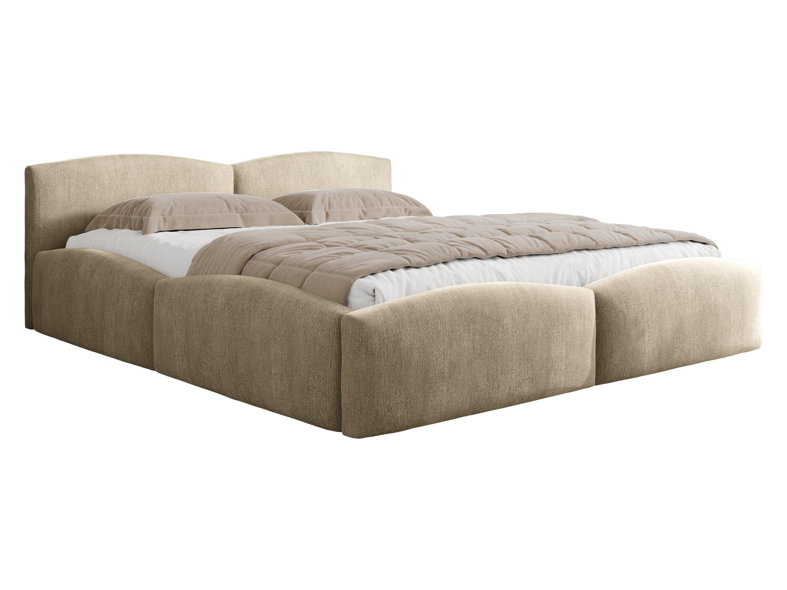 Mirjan24 Polsterbett Beige 160x200 cm