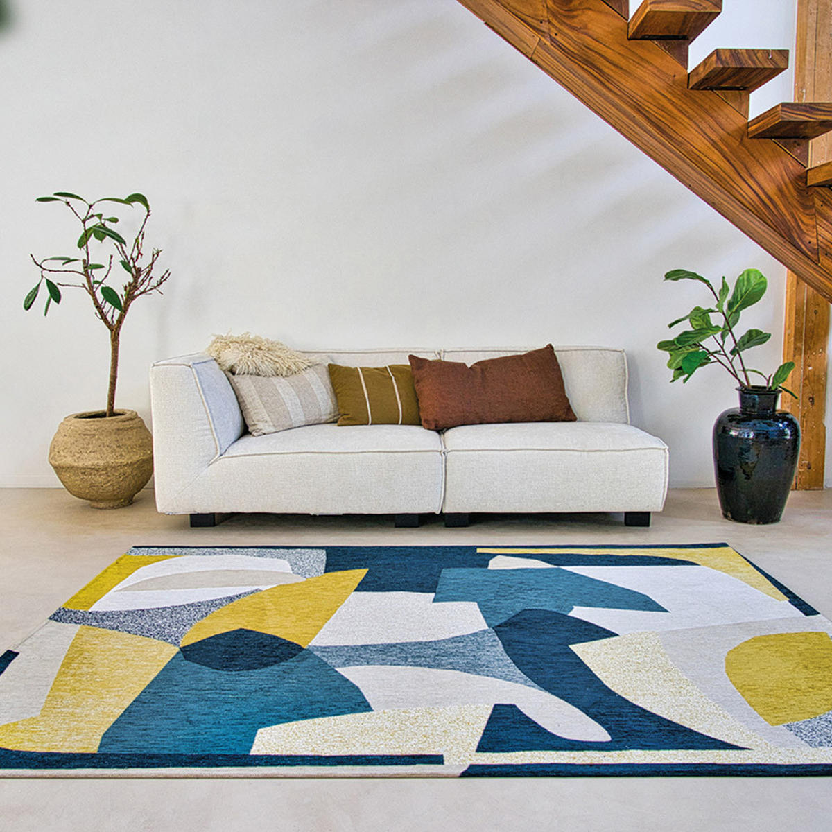 TEPPICH Duck Song Gallery Shapes 170/240 cm - Multicolor, Kunststoff/Textil (170/240cm) - Louis De Poortere