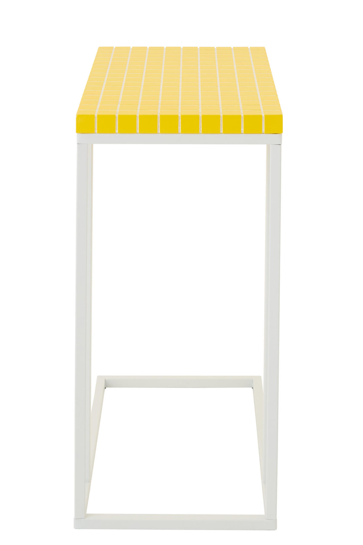 BEISTELLTISCH RECHTECKIG Gelb - Gelb, Metall (47.5/29.5/60.5cm) - J-Line