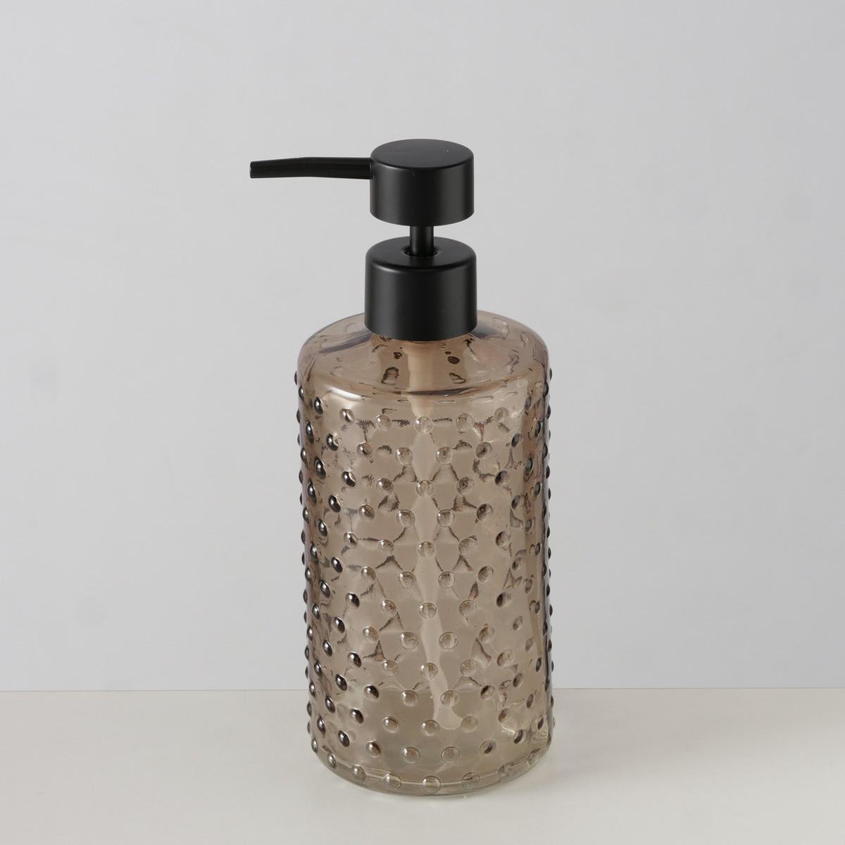 SEIFENSPENDER aus Glas Bruka 500 ml 8,8/8,8/20,2 cm - Braun, Glas (8.8/20.2/8.8cm) - Boltze Home