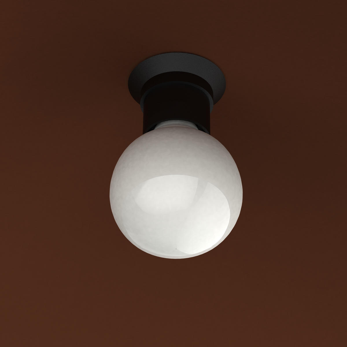 HÄNGELEUCHTE - Dunkelbraun, Metall (30/30/9cm) - Lumicom