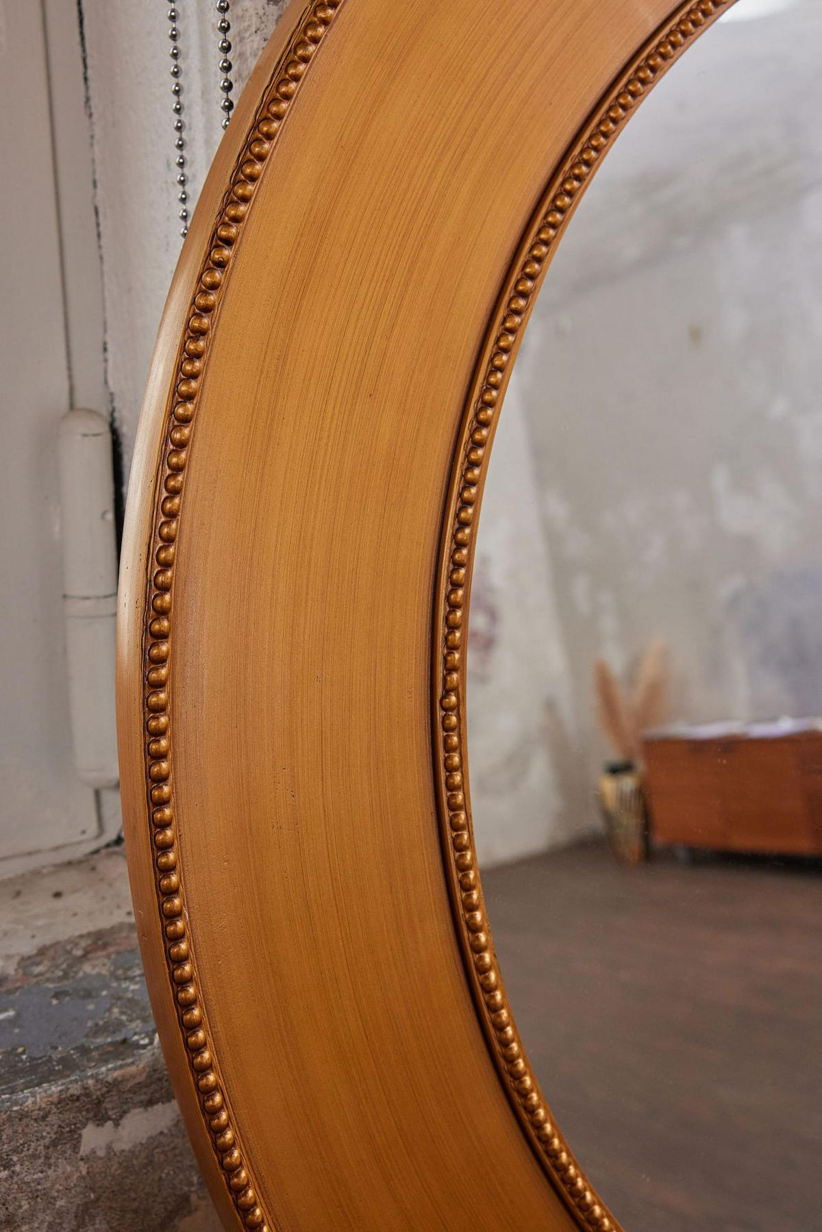 WANDSPIEGEL Ø90 cm, Gold, Holz - Goldfarben, Holz (90/90/90cm)