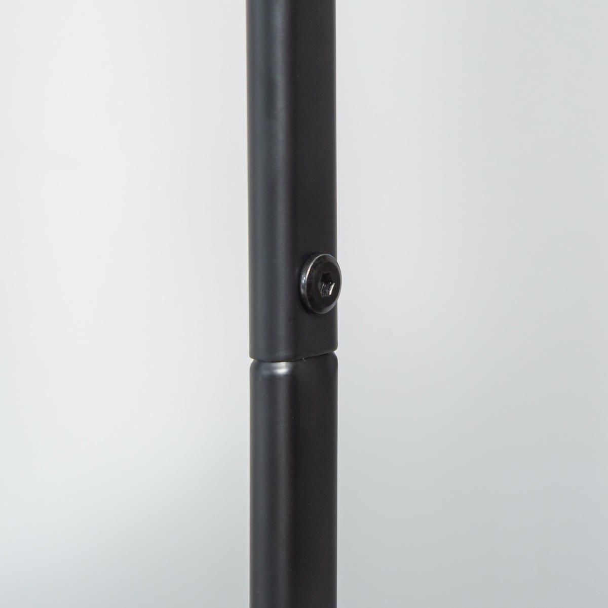 STANDGARDEROBE mit Kleiderstange und 2 Schuhablagen, 56,5/31,5/152,5 cm - Schwarz, Metall (56.5/152.5/31.5cm) - BEAOK