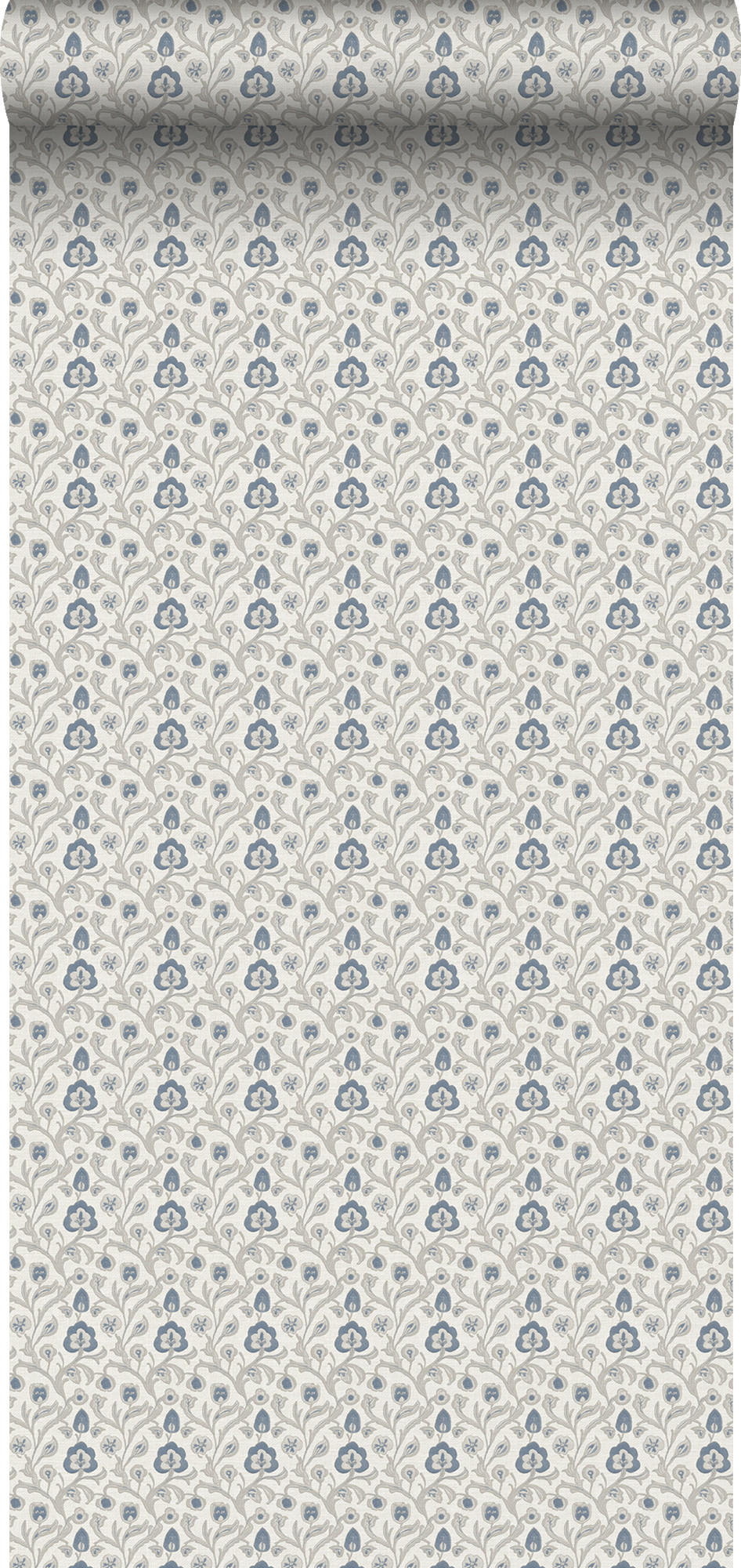 TAPETE Blumenmuster 53 cm x 10 m - Blau, Papier (53/1000cm) - Sanders & Sanders