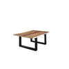 COUCHTISCH LUBIN - Beige/Schwarz, Holz/Metall (80/120/40cm) - SAM