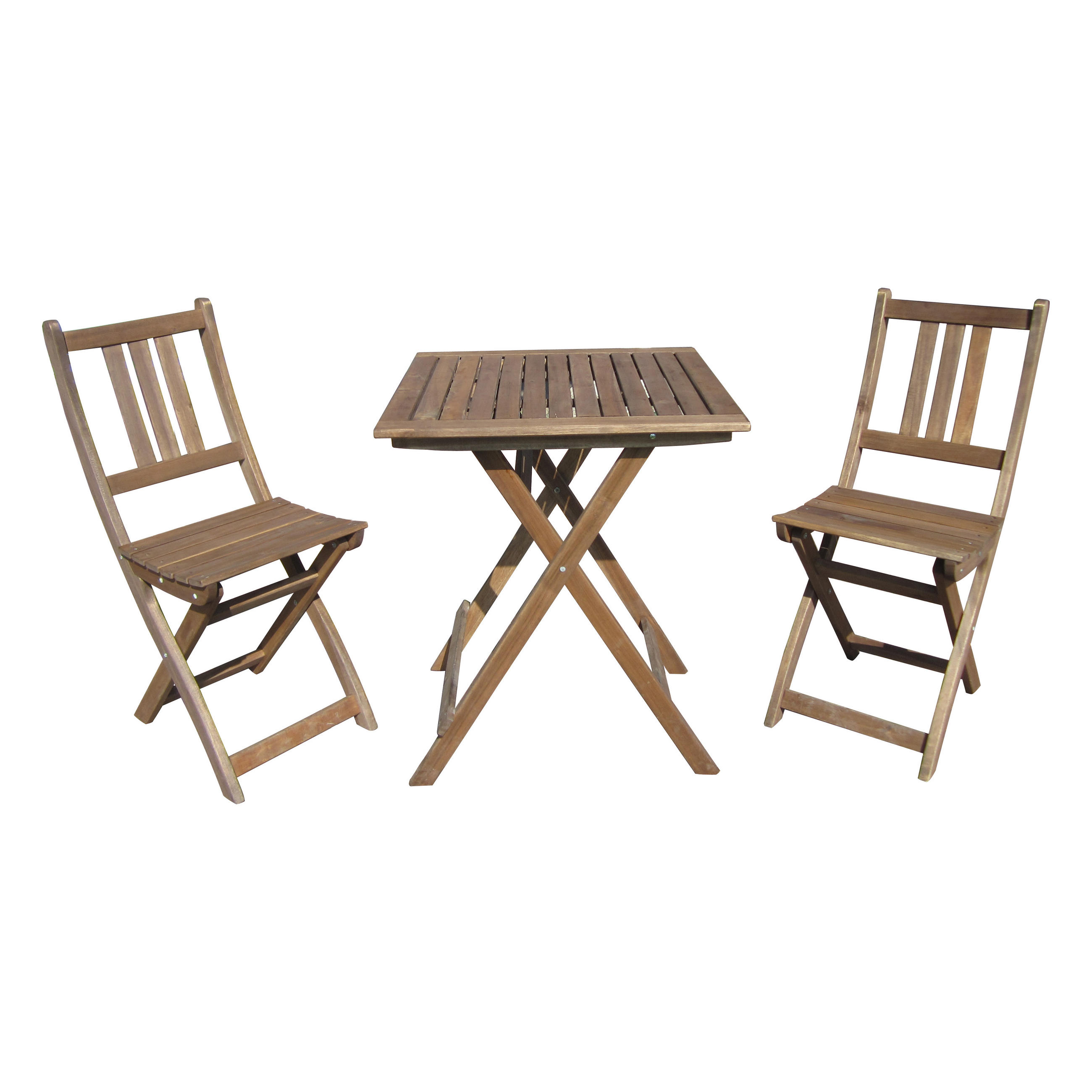 BALKONSET TAMPA 3-tlg. - Braun, Holz - Sedex