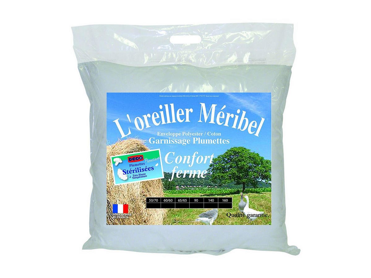 KOPFKISSEN - 60 x 60 cm - Federkern - DODO von MERIBEL - Weiß, Textil (60/60cm) - Dodo