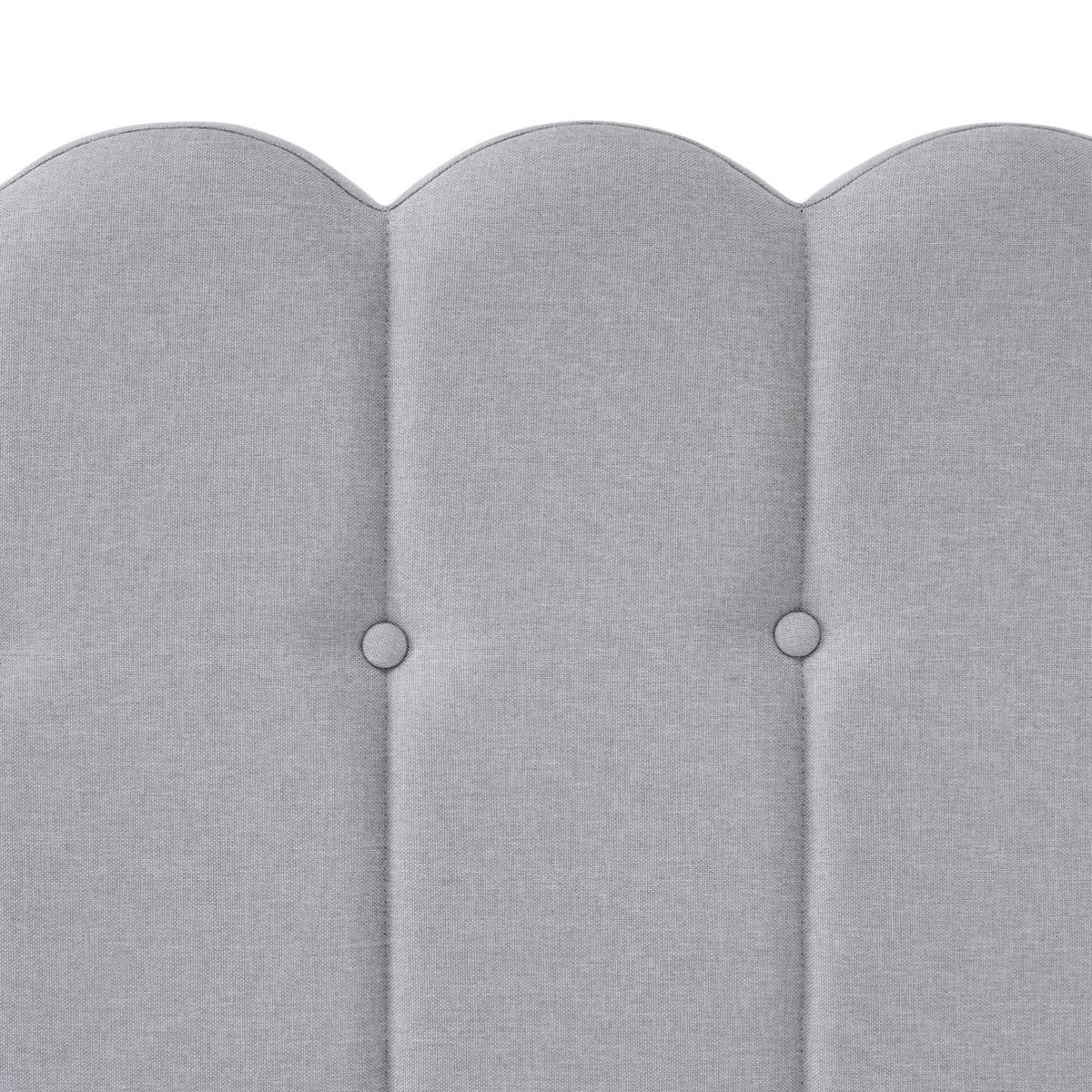 ČALÚNENÁ posteľ z ľanovej látky 140x200 cm sivá s USB a Typ C, s matracom - sivá, textil (140/200cm) - Modfu