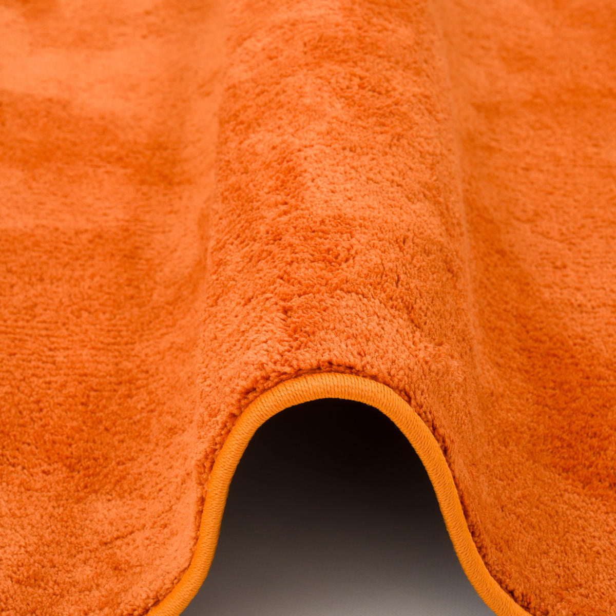 HOCHFLOR LANGFLOR TEPPICH SUPER SOFT MELIA RUND - Orange, Textil (120/120cm) - Pergamon