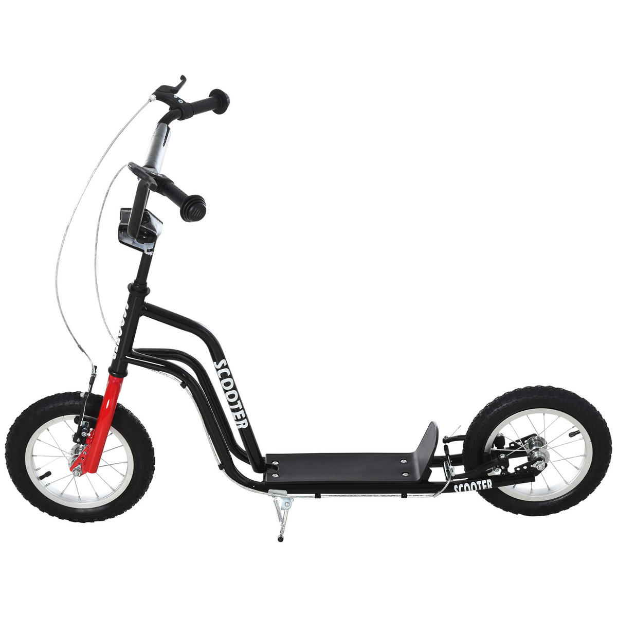 TROTTINETT Wyatt Rot 120/58/75-80 cm - Schwarz, Kunststoff/Metall (80/120/58cm) - Jamb