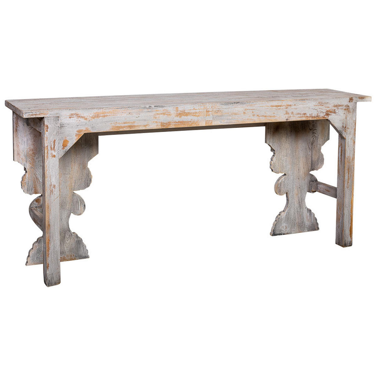 KONSOLENTISCH aus Holz 180x38x78 cm - Grau, Holz (38/180/78cm) - Wanderlust