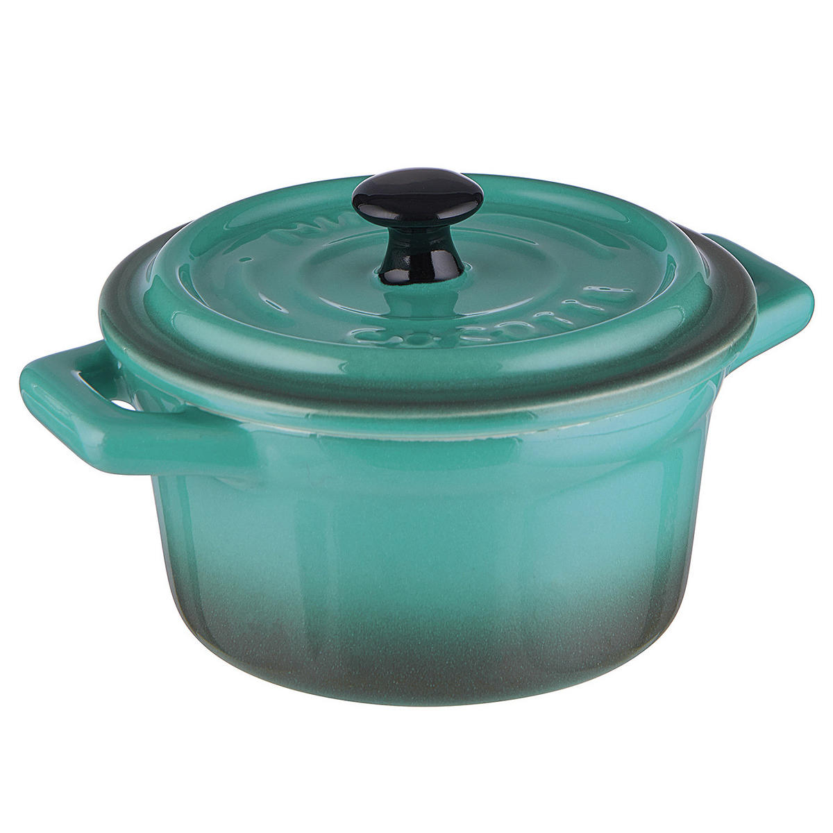 MINI-AUFLAUFFORM (4er Set) C'est Si Bon - Petrol, Stein (14/9/7cm) - Butlers