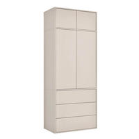 KLEIDERSCHRANK Der Robe - Beige, Holzwerkstoff (90/234/58cm) - Mokebo
