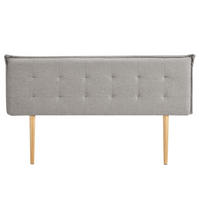 KOPFTEIL ZELOX 160X190 CM - Grau, Textil (162/94/7cm) - IDIMEX