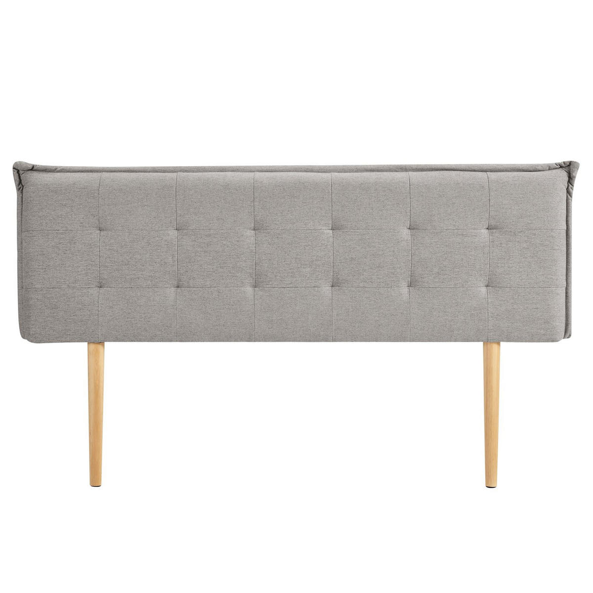 KOPFTEIL ZELOX 160X190 CM - Grau, Textil (162/94/7cm) - IDIMEX