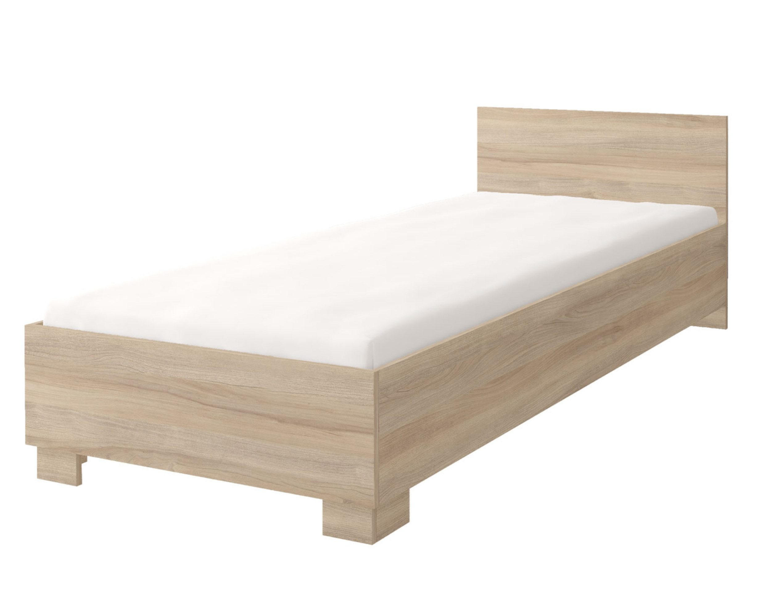 Deine Möbel 24 Jugendbett Sonoma Eiche 90x200 cm