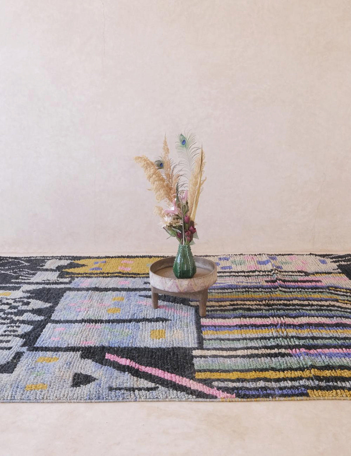 BERBERTEPPICH aus reiner Wolle 202x 307 cm - Multicolor, Naturmaterialien (202/307cm) - AFK Living