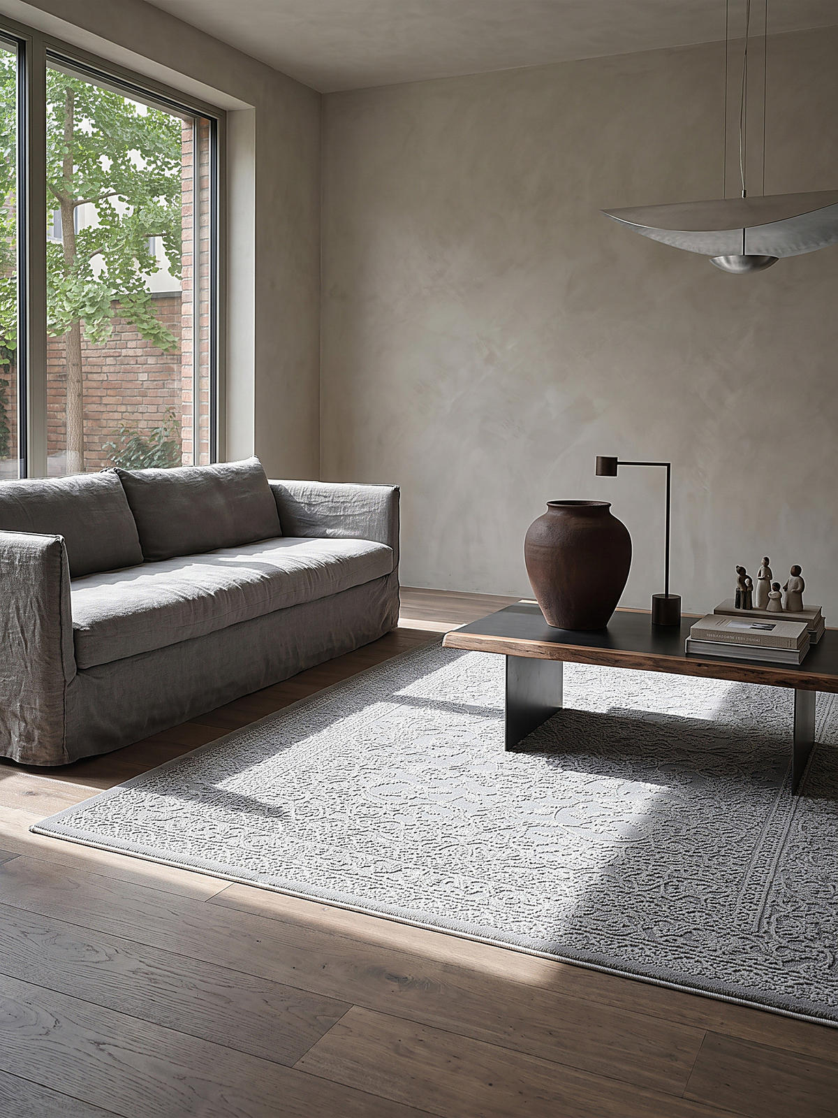KURZFLORTEPPICH Uni KASOS Polyester Creme 160 x 230 cm - Beige, Textil (160/230cm) - KADIMA DESIGN