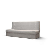 SOFA LAWA mit Schlaffunktion KORNET 18 mit Stauraum - Hellgrau, Textil (192/93/80cm) - Bedante