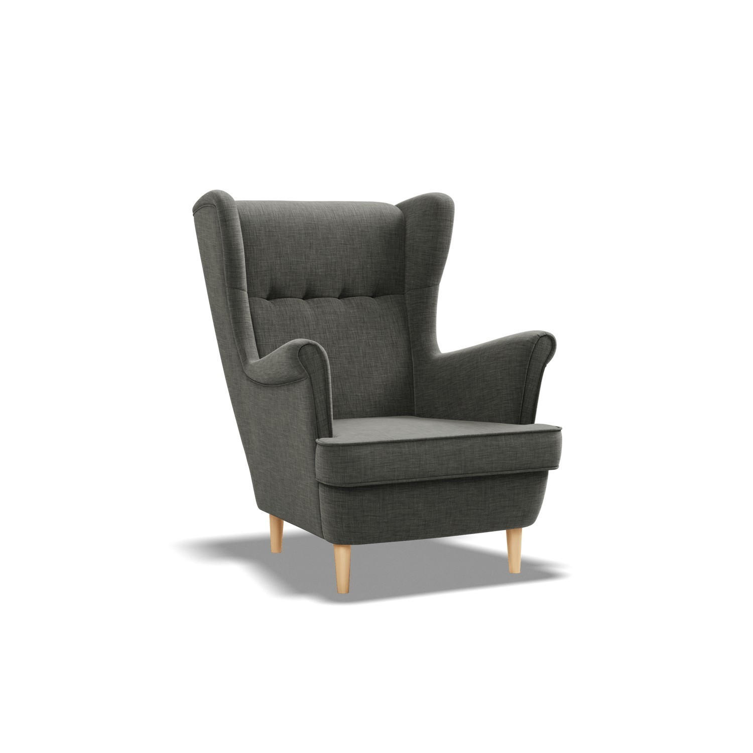 XXXLutz Ohrensessel Schwarz 81x102x95 cm