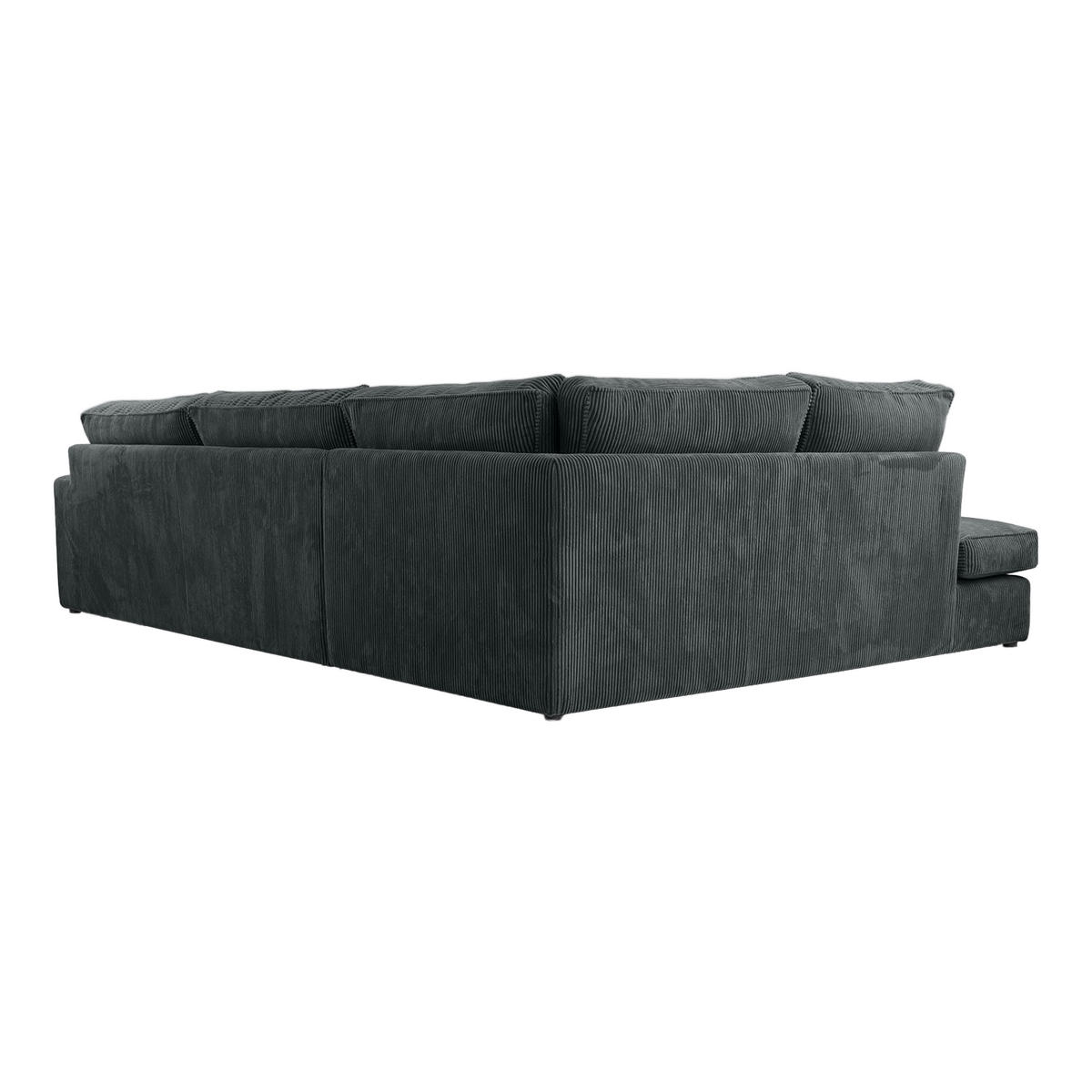 ECKSOFA CAMBO Ohne Schlaffunktion, Dunkelgrau - Dunkelgrau, Textil (314/224cm) - Fedve