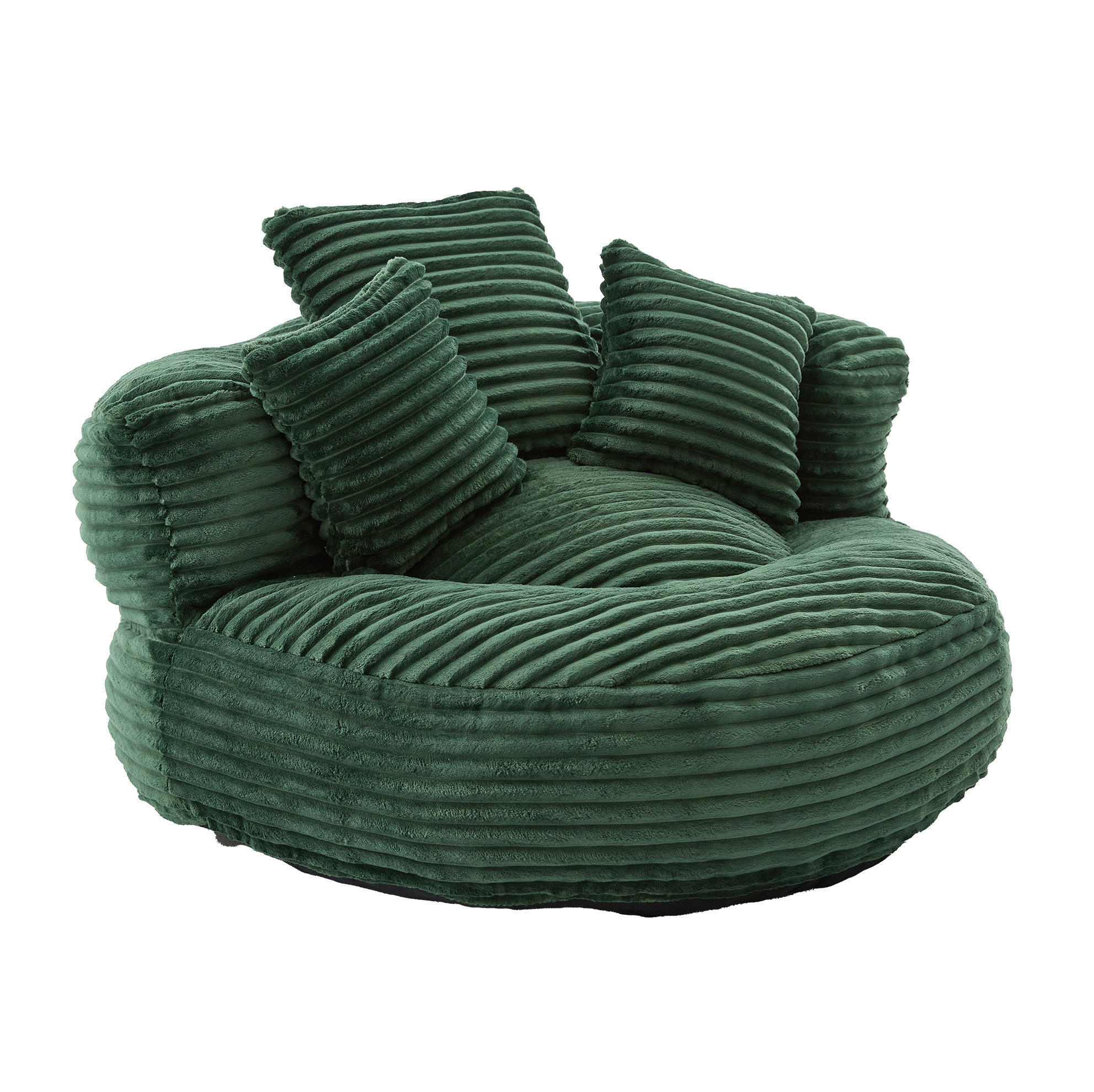 Meubliv Sitzsack Smaragdgrün 108x52x108 cm