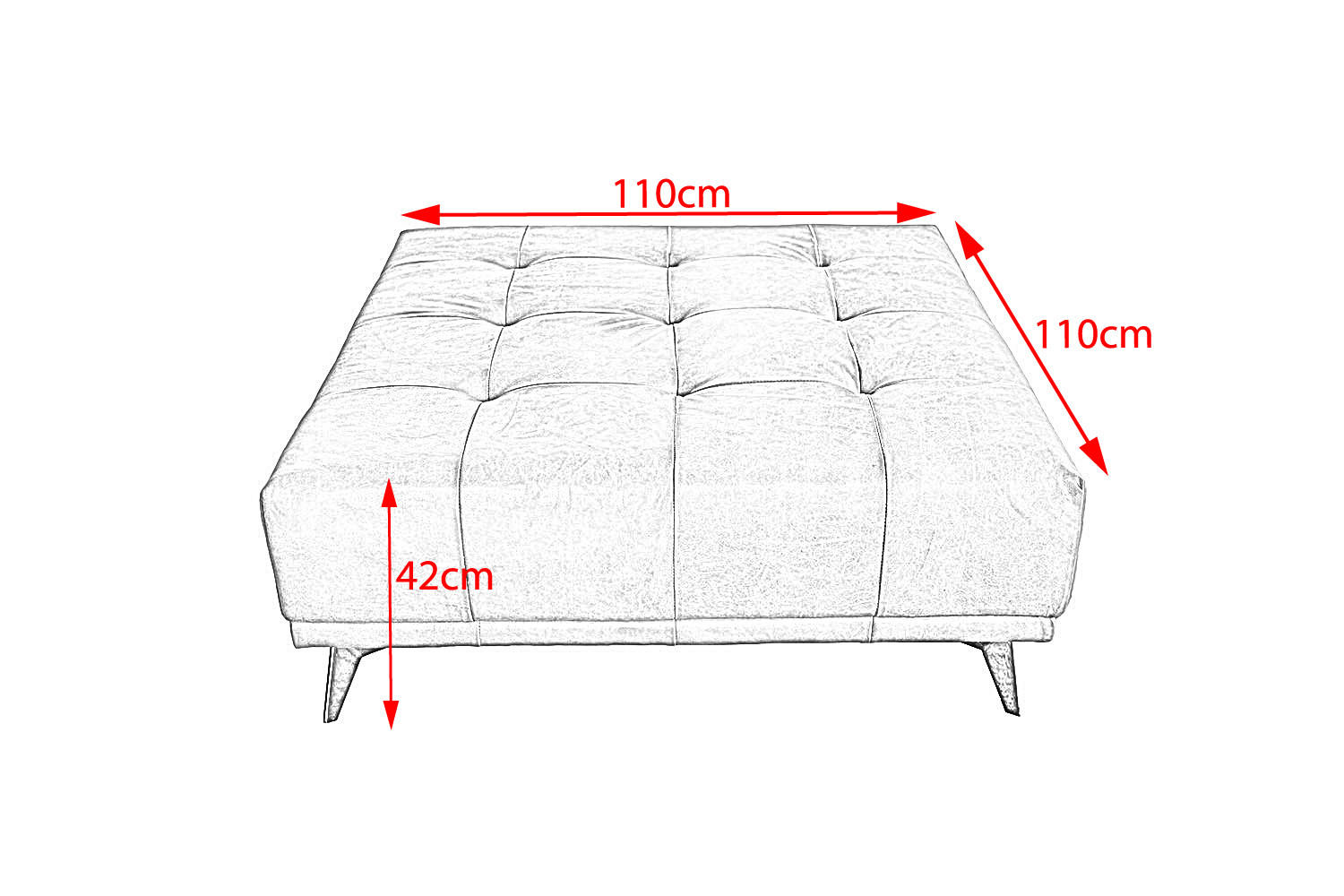 SOFA MIT HOCKER WIOLO Grün Leder - Silberfarben/Grün, Leder (220/83/240cm) - KAWOLA