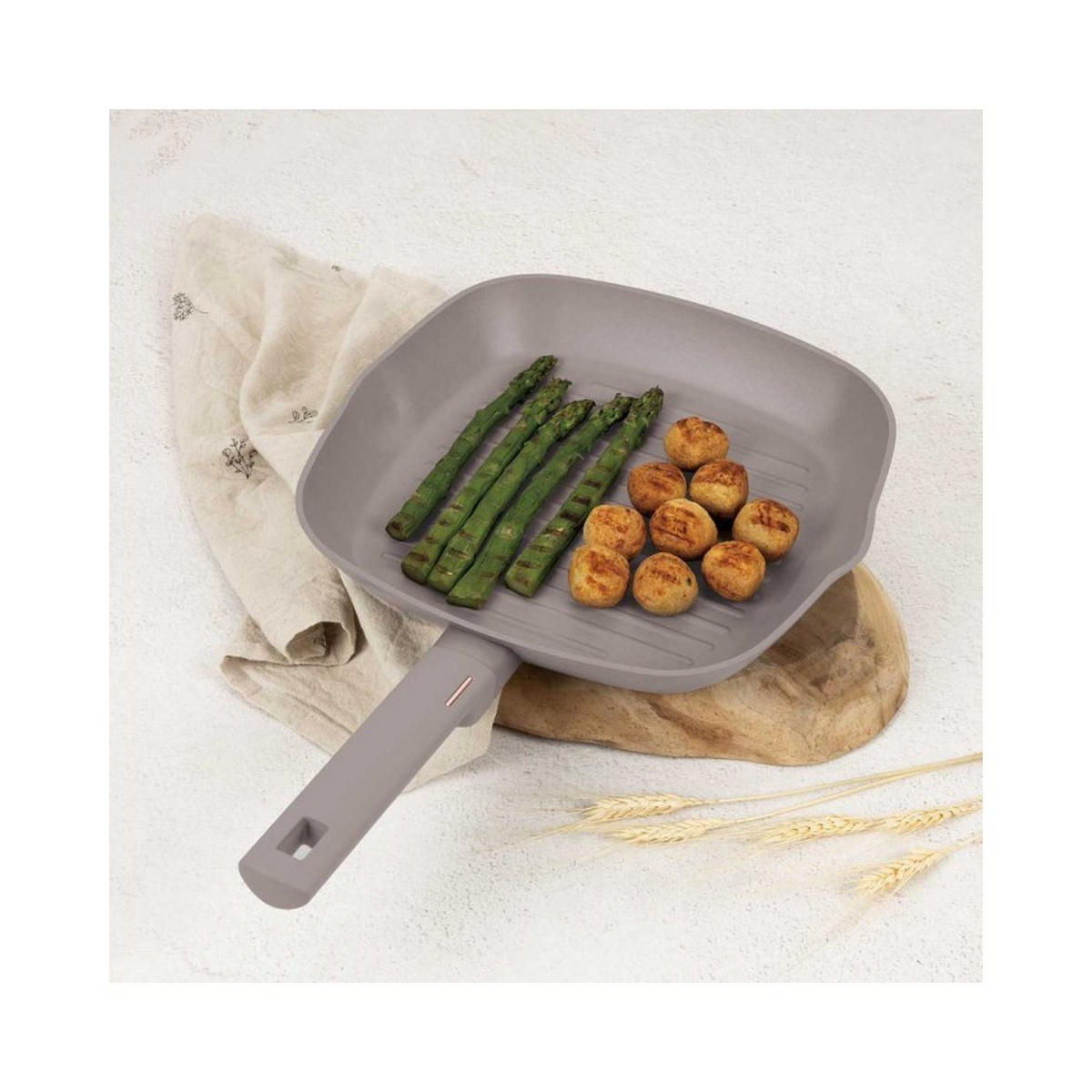 GRILLPFANNE Grau 48/28/4 cm BH8096 - Grau, Metall (48cm) - Berlinger Haus