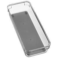 SCHUBLADEN-EINLAGE Tidy Smart, PET-Kunststoff, TPE, Transparent, 23 x 9 - Transparent, Kunststoff (9/4.5/23cm) - 5five Simply Smart