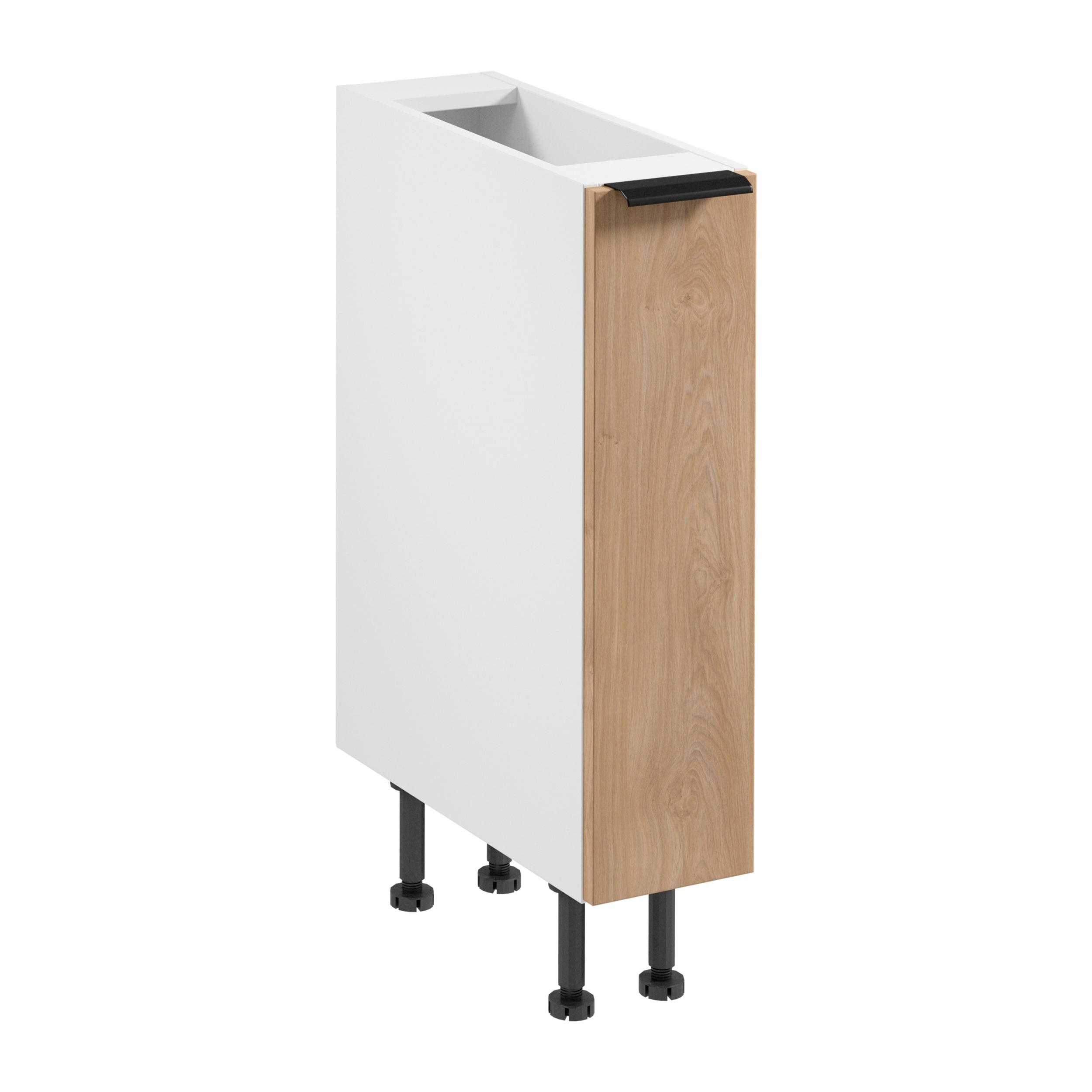 Royal24_Markt Apothekerschrank Sonoma Eiche, Weiß 20x87x52 cm