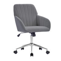 DREHSTUHL DE-41009 mit Rückenlehne höhenverstellbar Grau - Grau, Metall (60/97/60cm) - ComfortXL