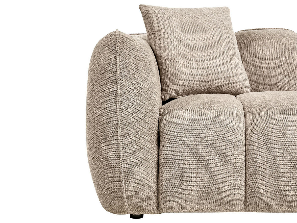 POHOVKA 2-místná Látka Taupe Ness - šedohnědá, textil (170/68/85cm) - Beliani