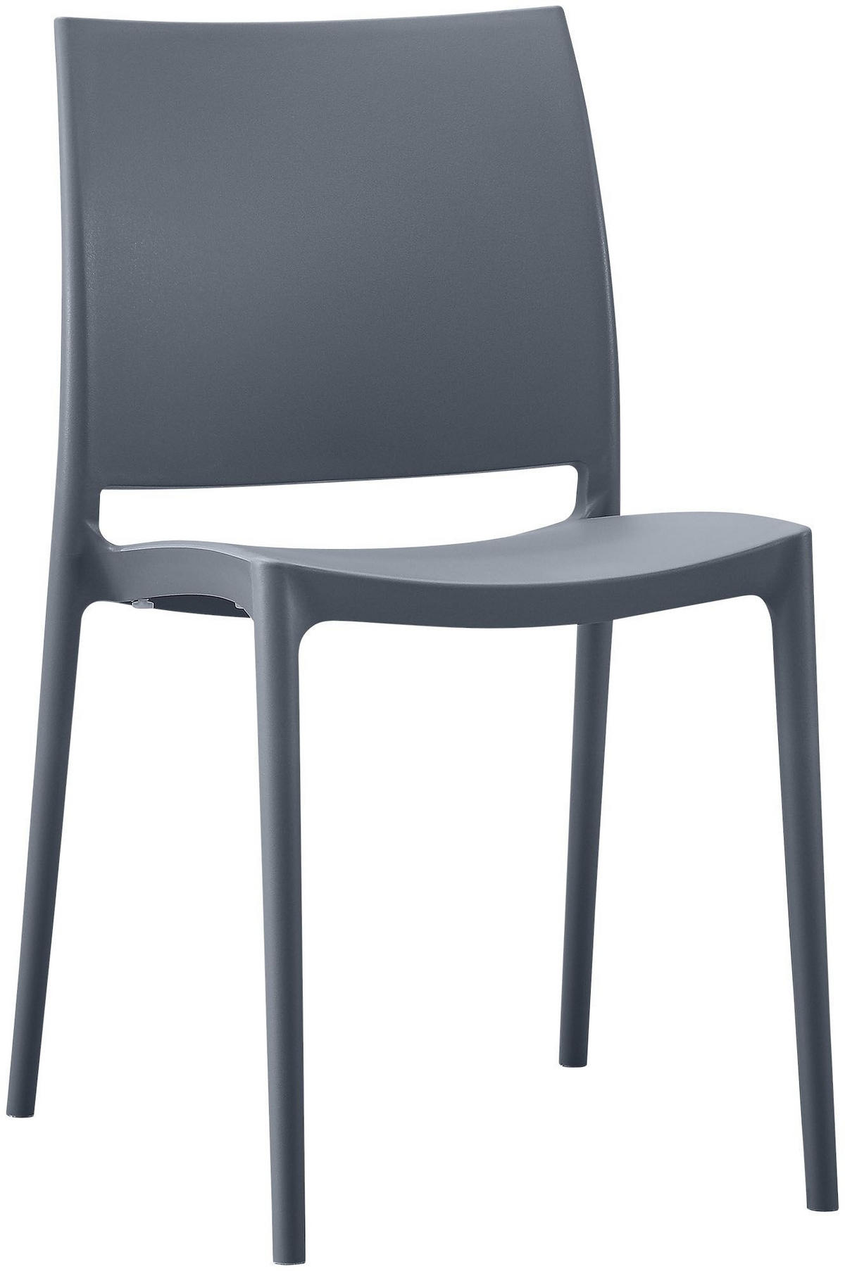 GARTENMÖBEL-SET Greta 2 Stühle 156x72x81cm Kunststoff Grau Balkonset - Grau, Kunststoff - DELUKE